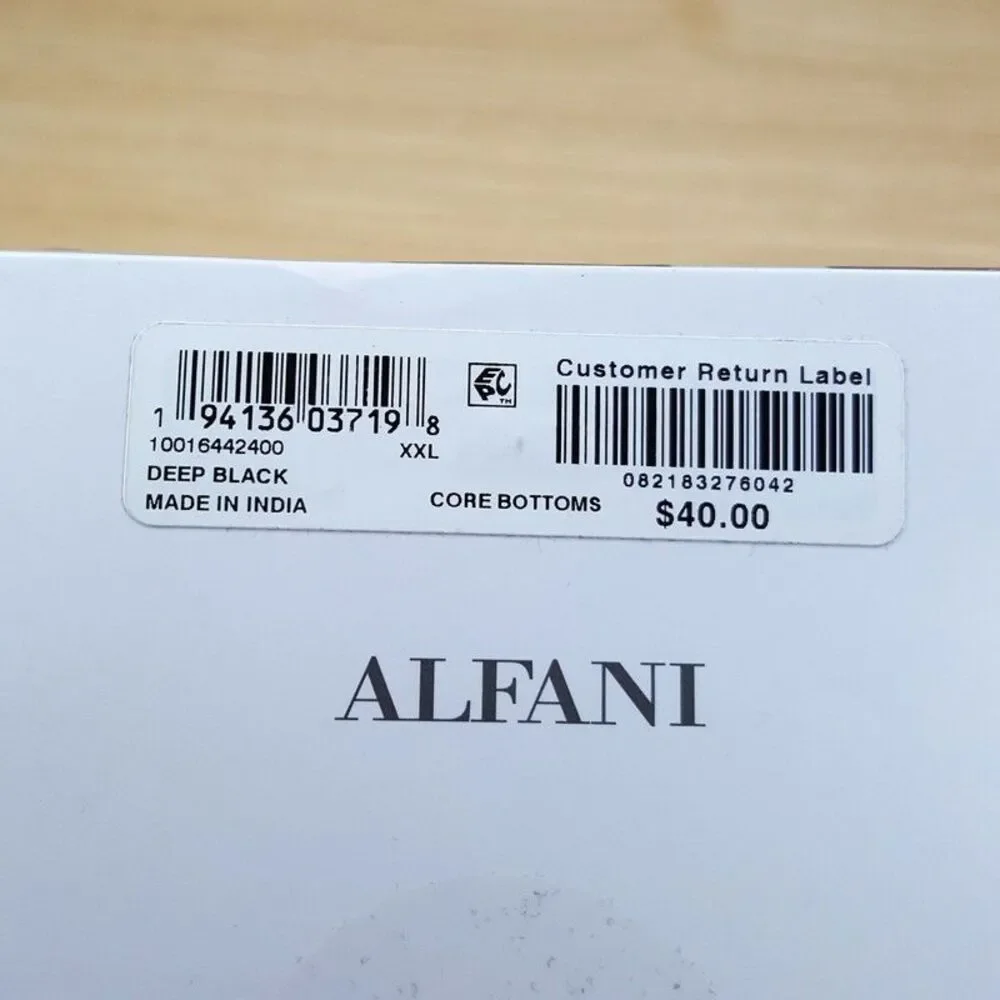 ALFANI Mens Briefs XXL Black 4-Pack 100% Cotton Underwear